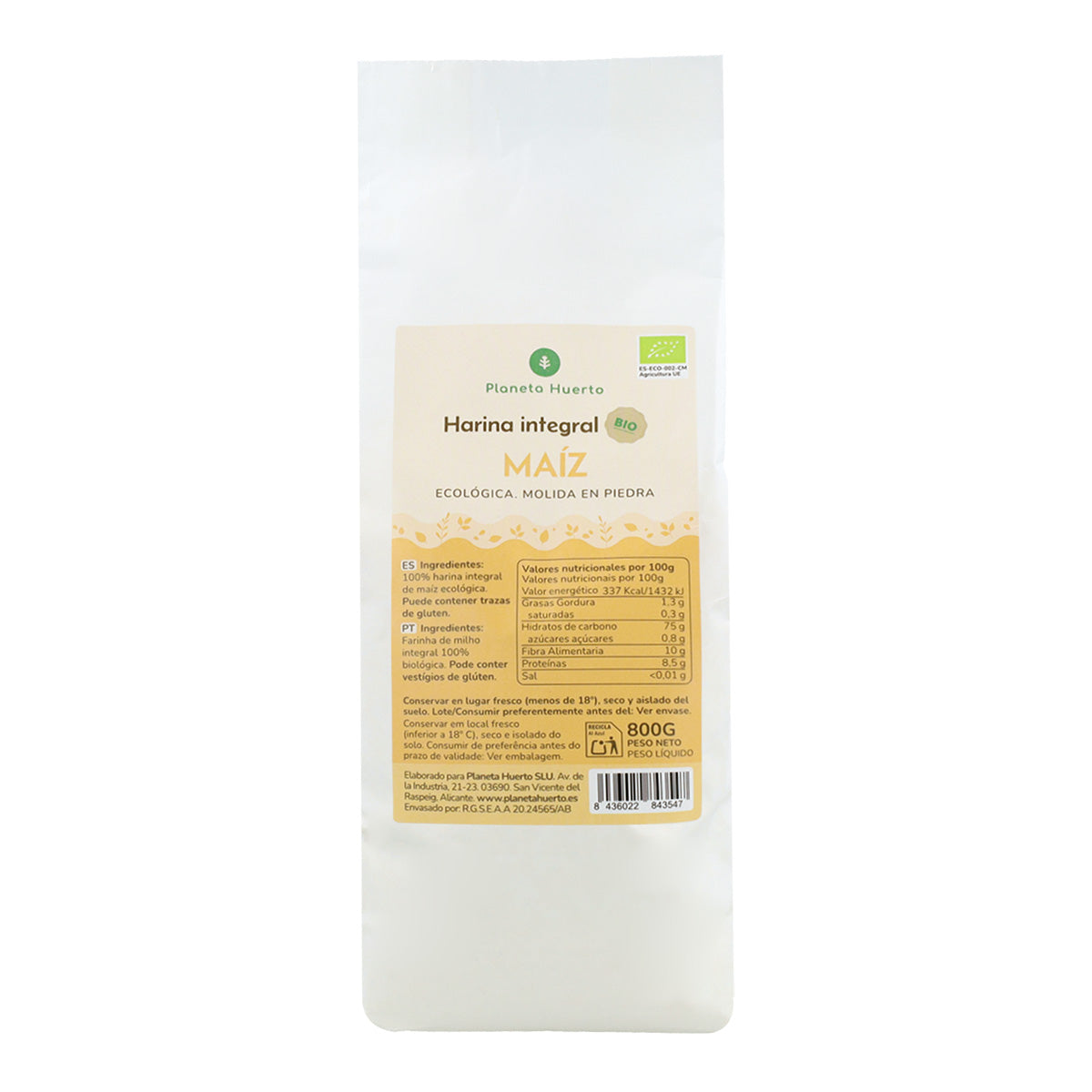 Harina de Maíz Eco Planeta Huerto 800 g
