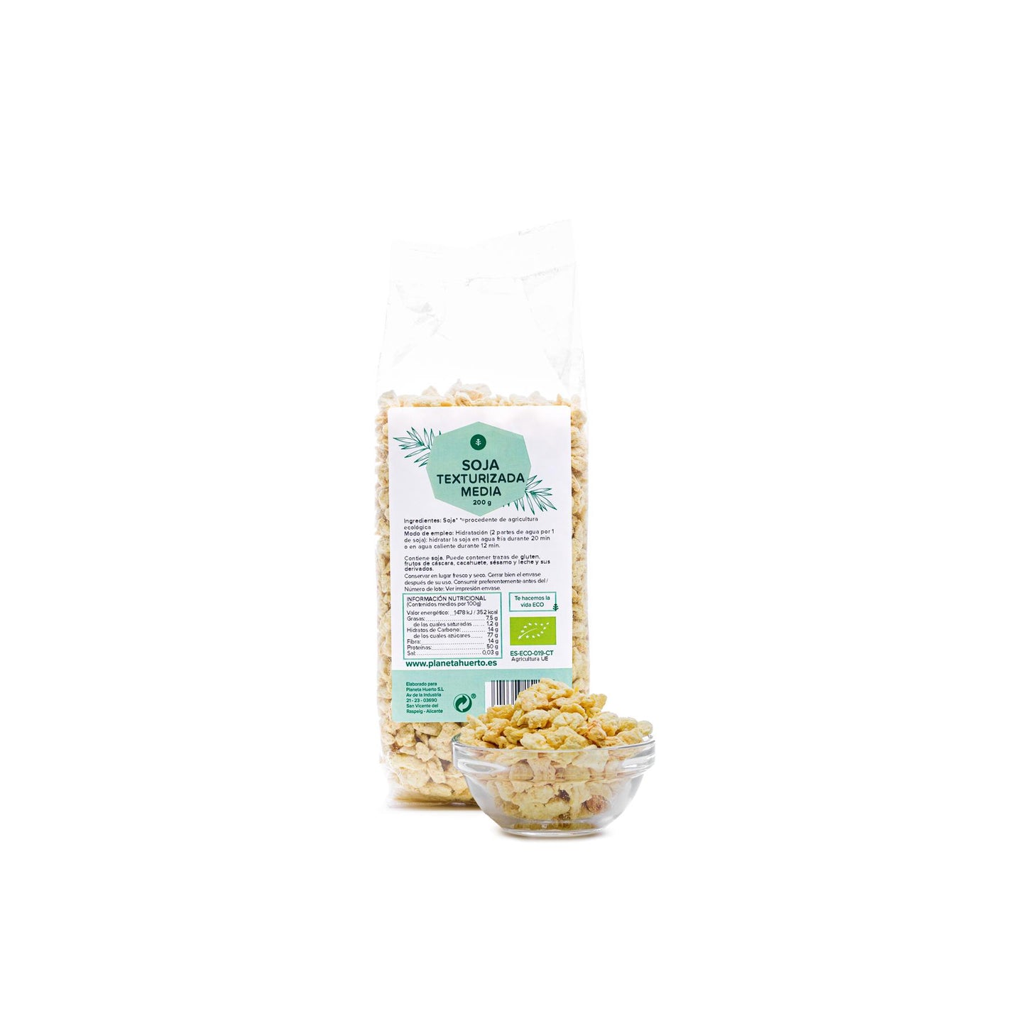 Średnio teksturowane ziarna soi ECO Planeta Huerto 200 g