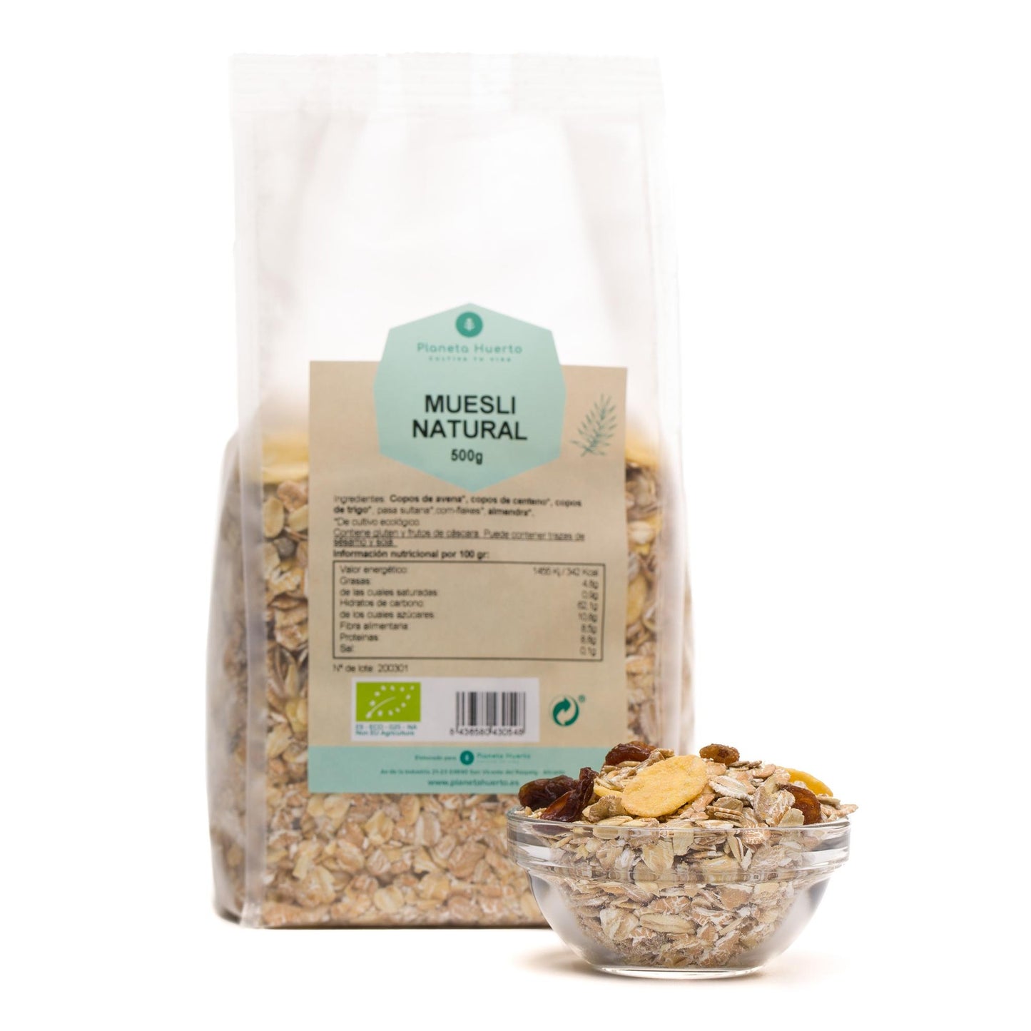 Naturmüsli mit Sultaninen ECO Planeta Huerto 500 g