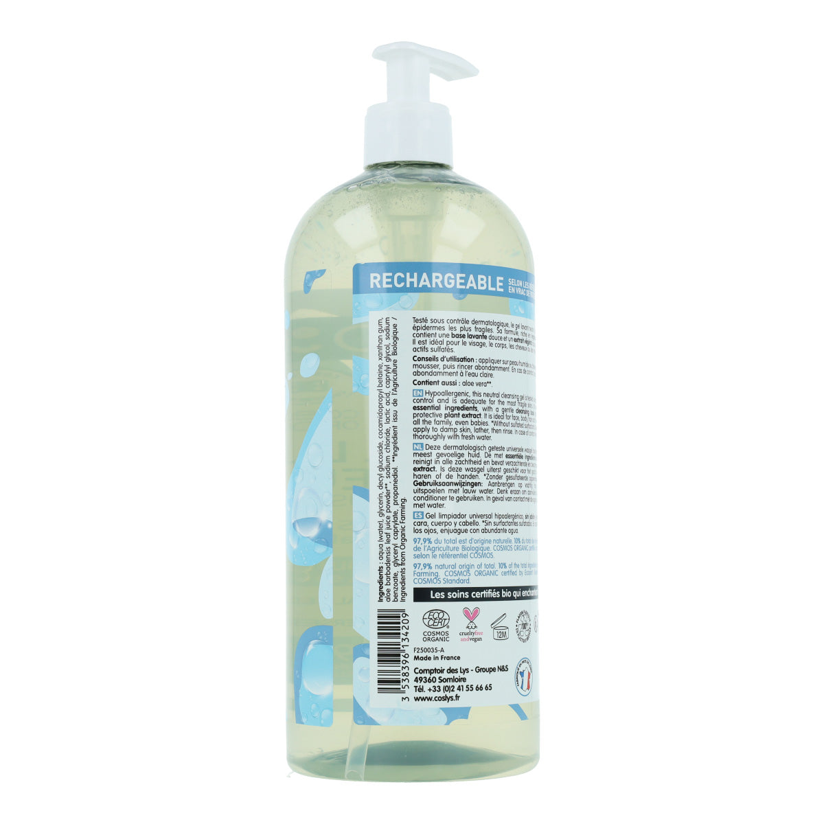 Parfümfreies Universal-Duschgel Coslys, 1 l