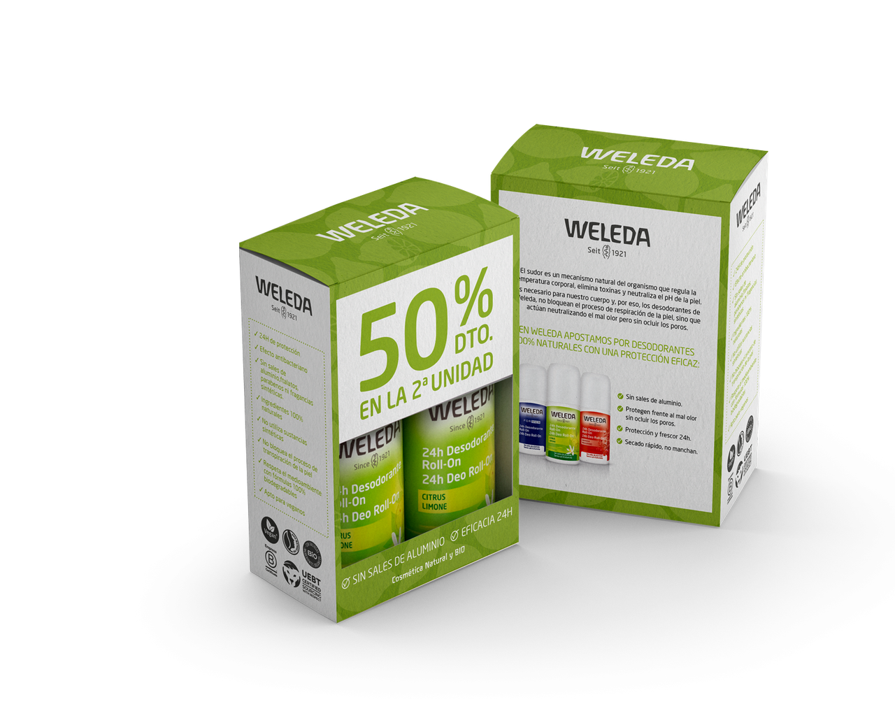 Duplo Citrus 24h Dezodorant w kulce 50 ml Weleda