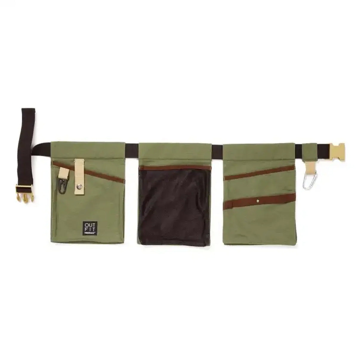 Ceinture de jardin équipée 3 poches olive Verdemax taille unique