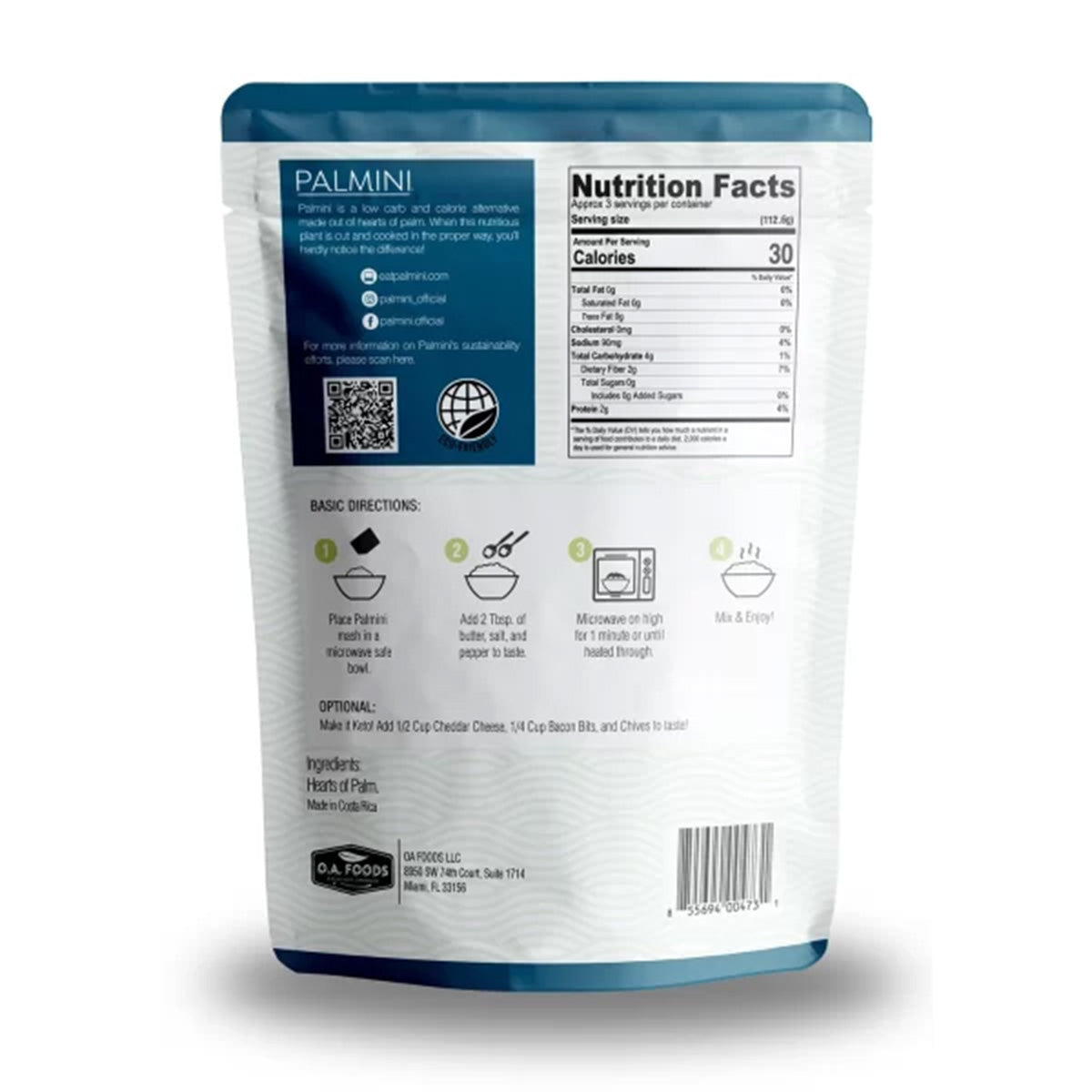 Purée de cœur de palmier Palmini 338 g