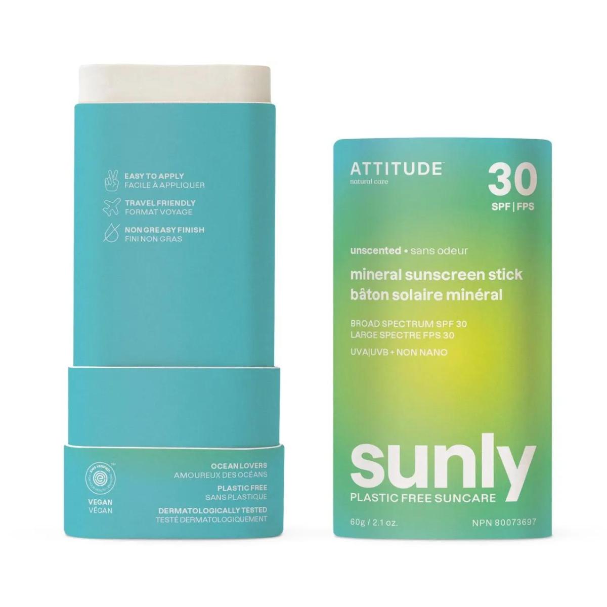 Krem przeciwsłoneczny w sztyfcie bez substancji zapachowych Sunly 30 SPF Attitude 60 g
