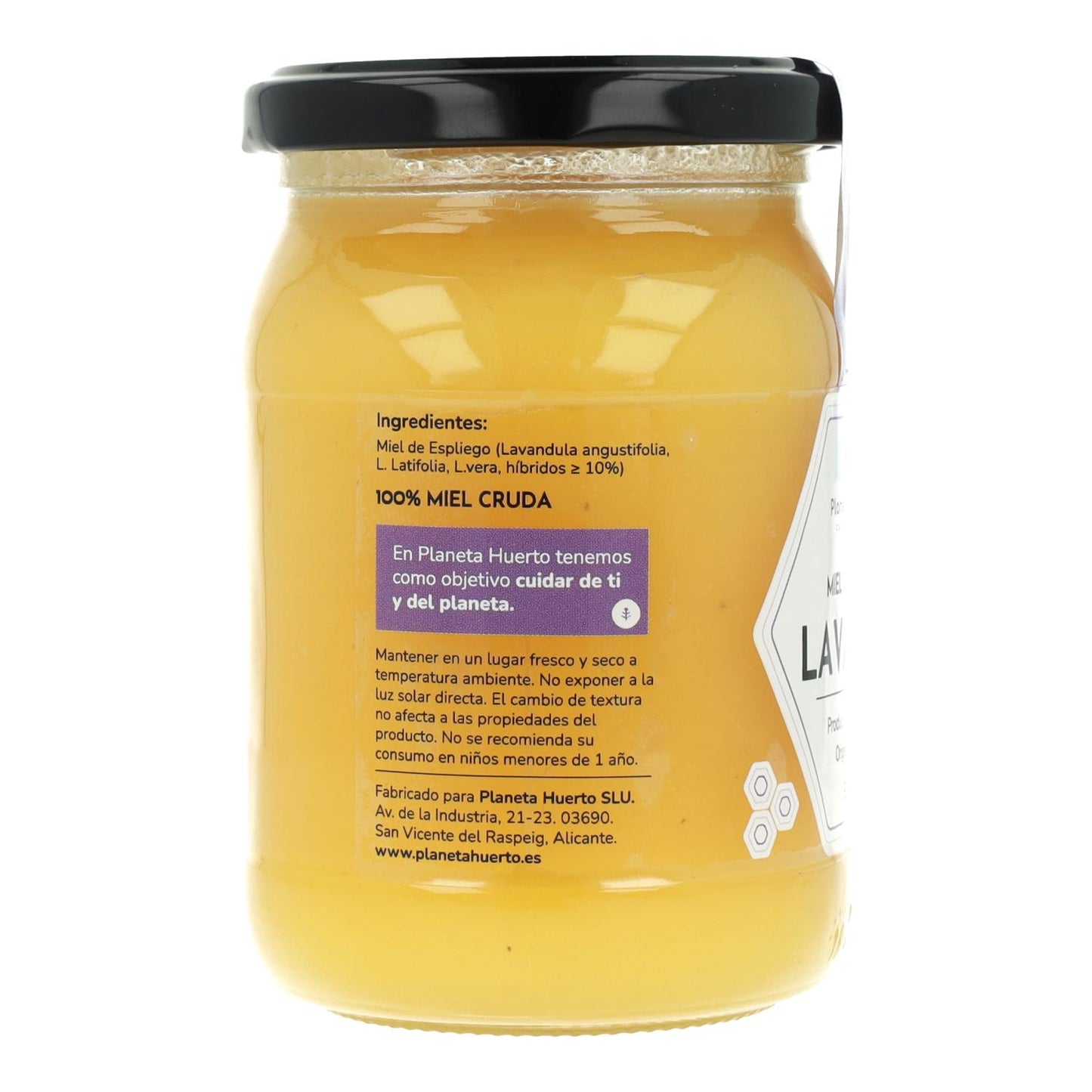 Roher Lavendelhonig Planeta Huerto 500 g