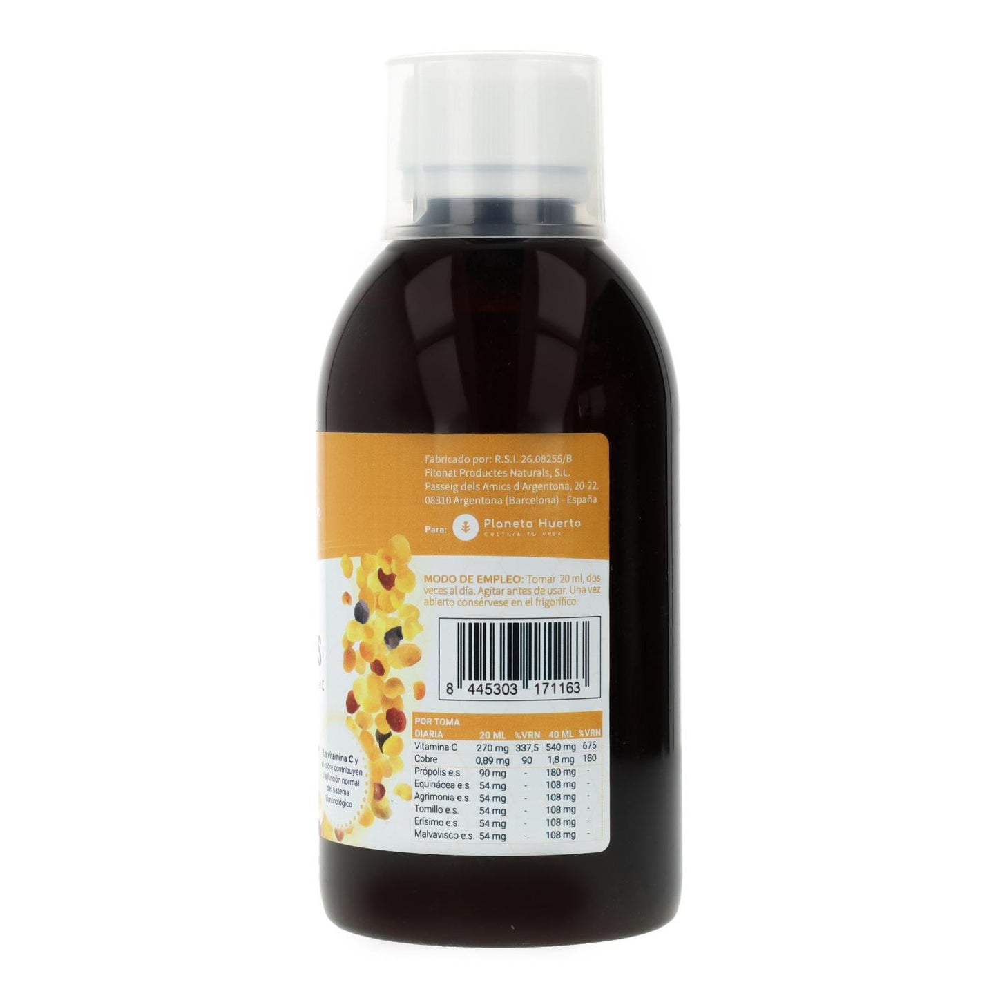 Syrop propolisowy Planeta Huerto 250 ML.