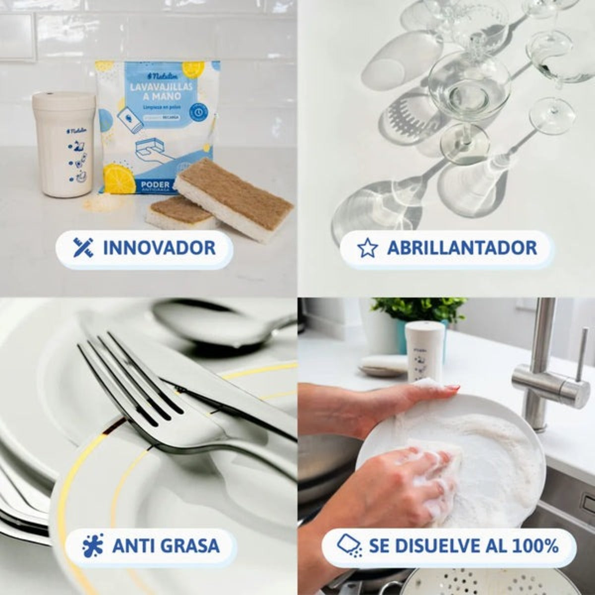 Diskmedel för handdisk med citronsmak Natulim 250 g