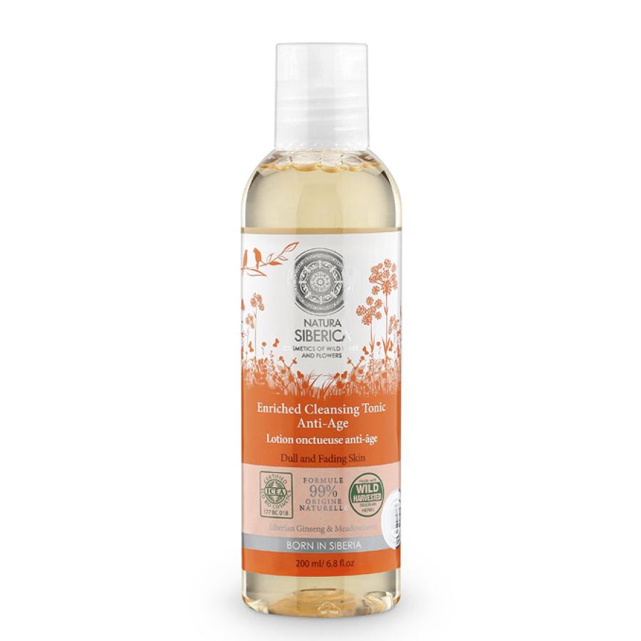Verrijkte reinigende tonic Anti-age Natura Sibérica, 200 ml
