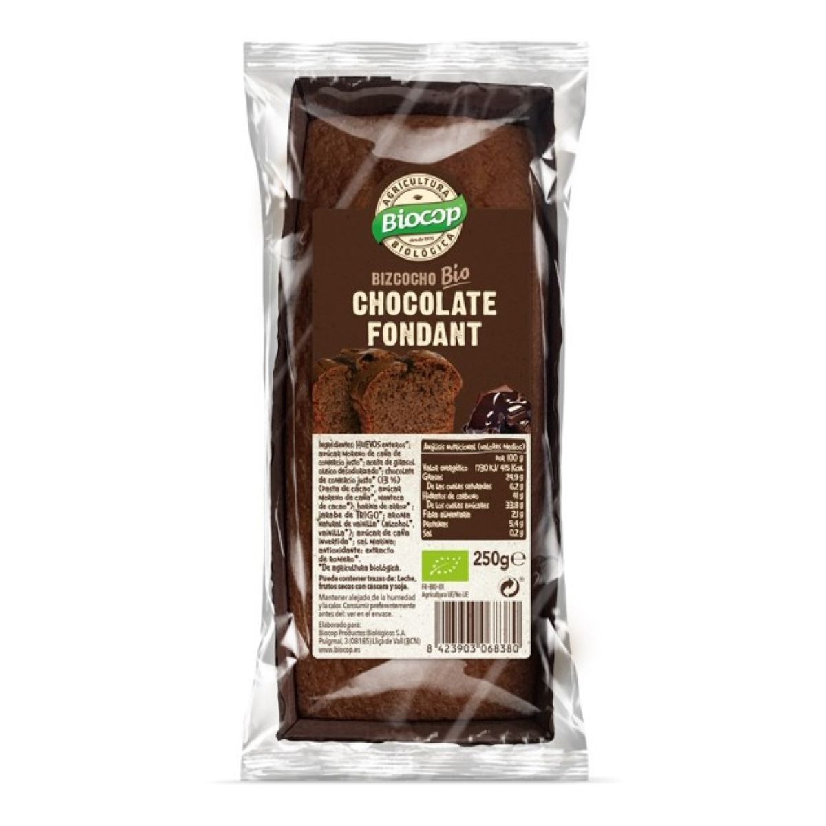 Gâteau au chocolat fondant Biocop 250 g