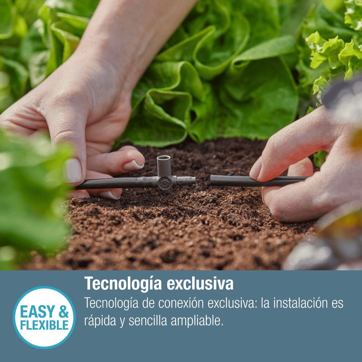 T-joint for spray nozzles/end-of-line drip heads 4.6 mm (3/16") x5 Microdripsystem Gardena