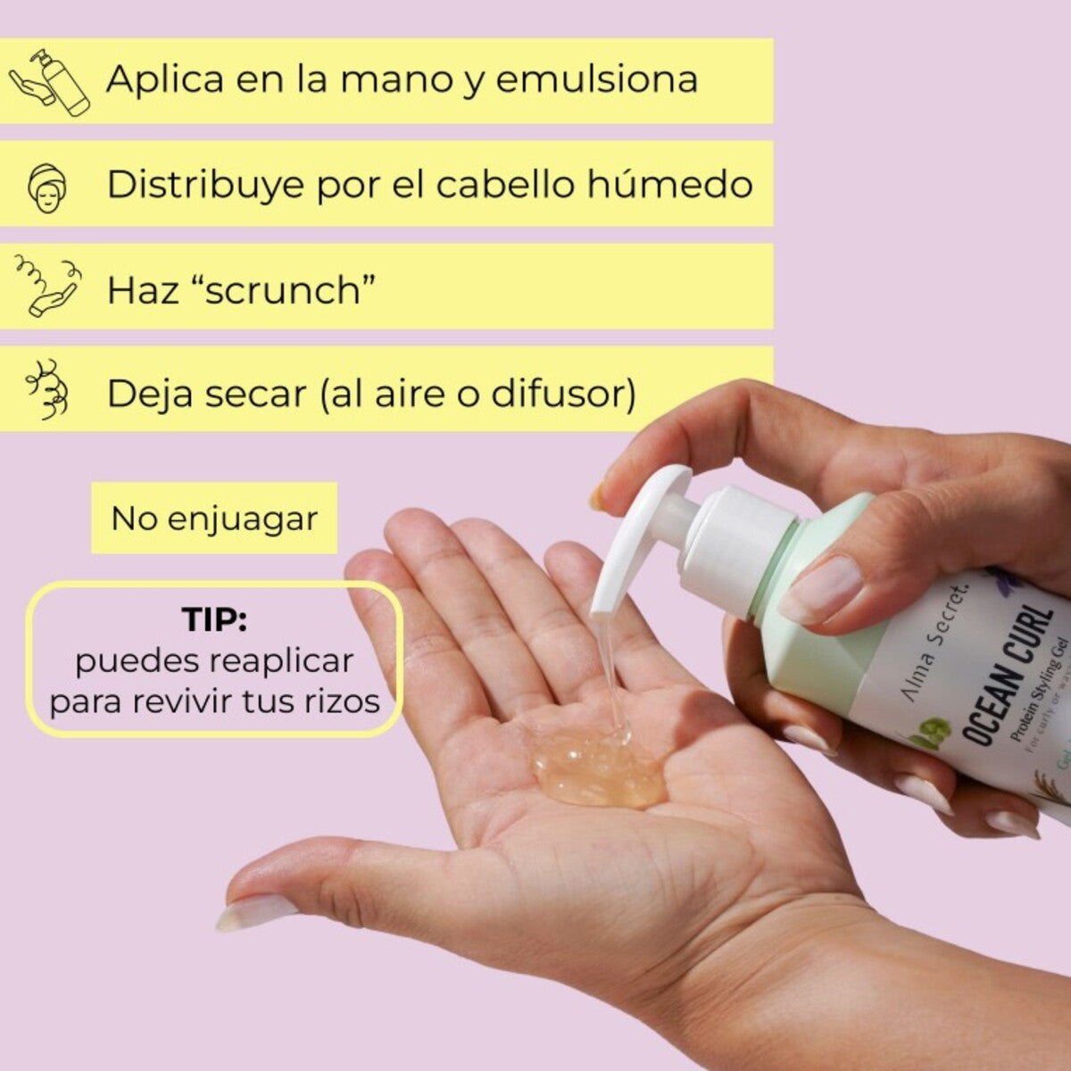 Krullengel Ocean Curl, Alma Secret, 250 ml