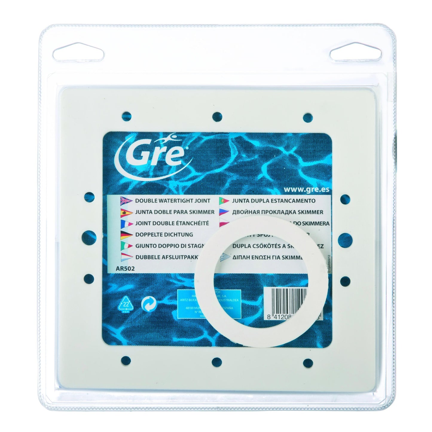 Podwójna uszczelka Skimmer Standard + 2 uszczelki zaworu powrotnego Gre