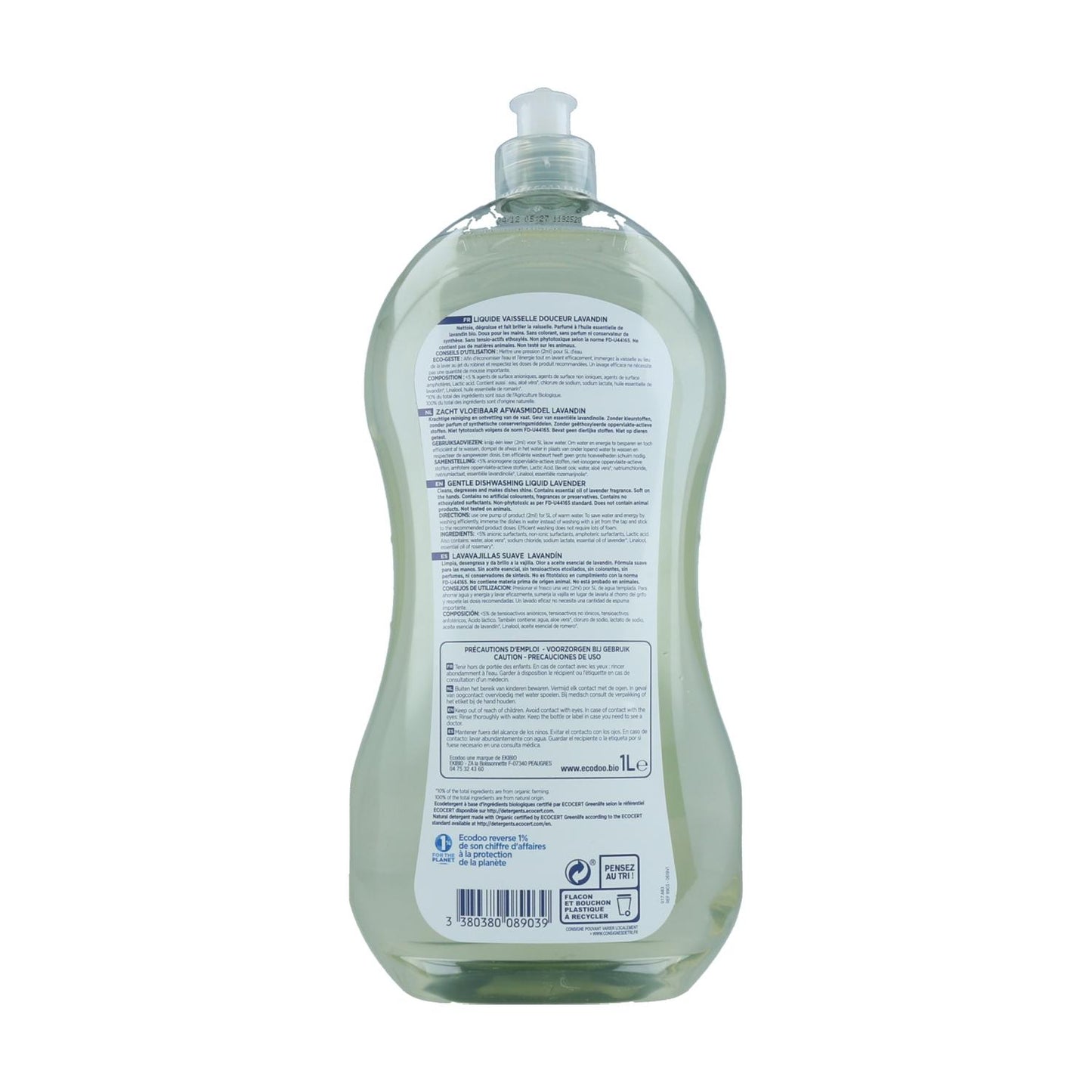 Detergente per piatti Lavandin Ecodoo 1 L