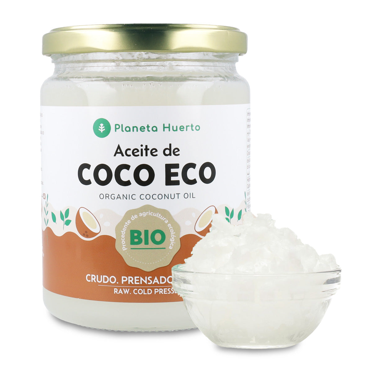 Olio di cocco vergine ECO Planeta Huerto 500 ml