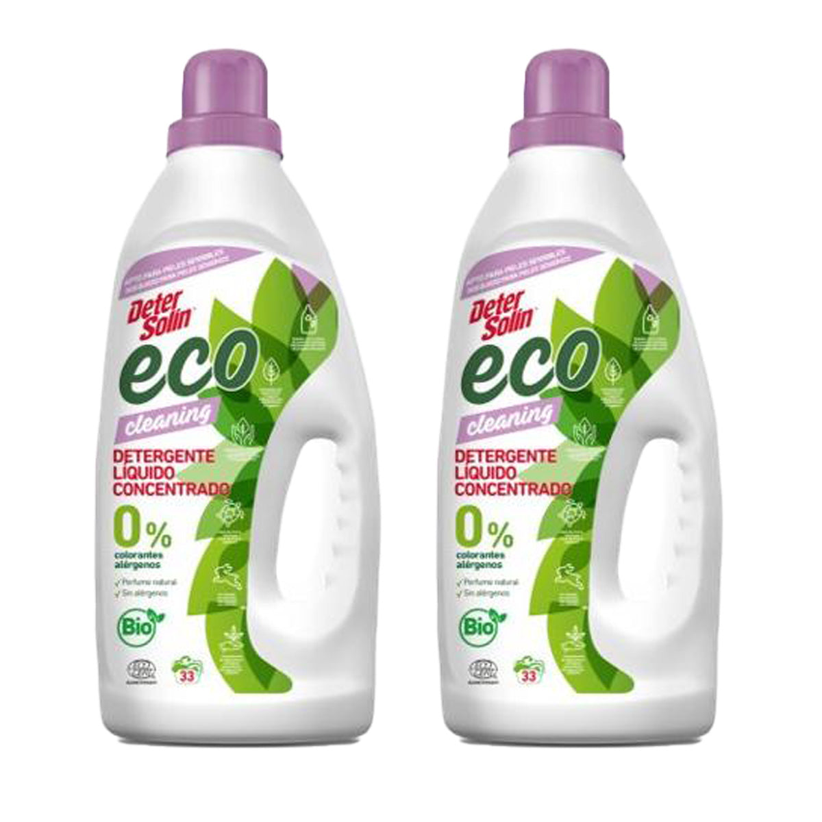 Confezione da 2 detersivi liquidi concentrati Detersolin Mimidu ECO 33D