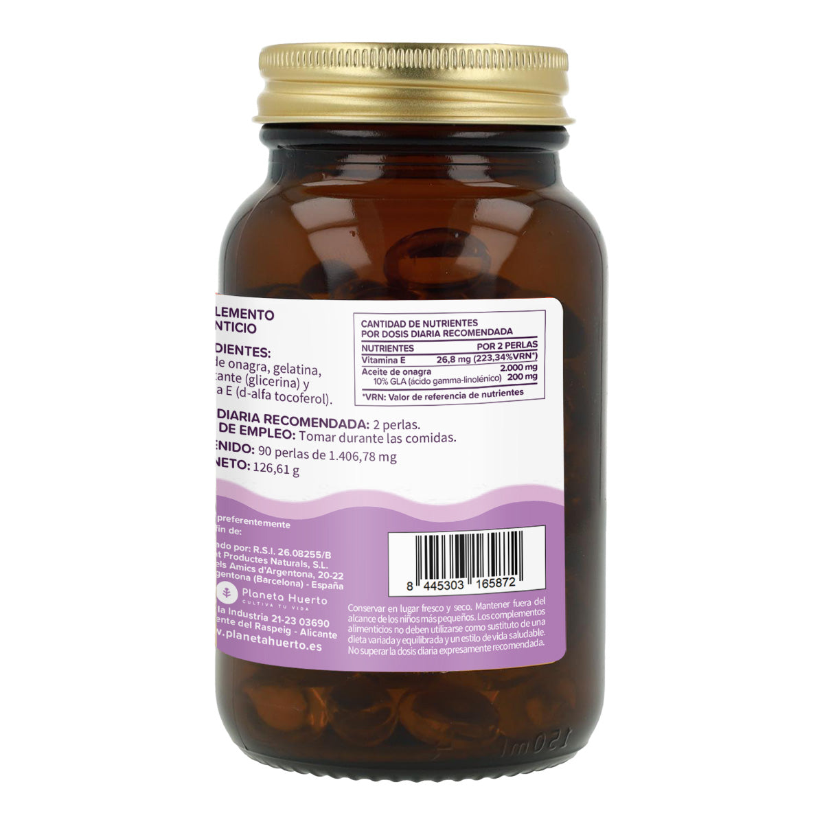 Huile d'Onagre 1000 mg Planeta Huerto 90 perles