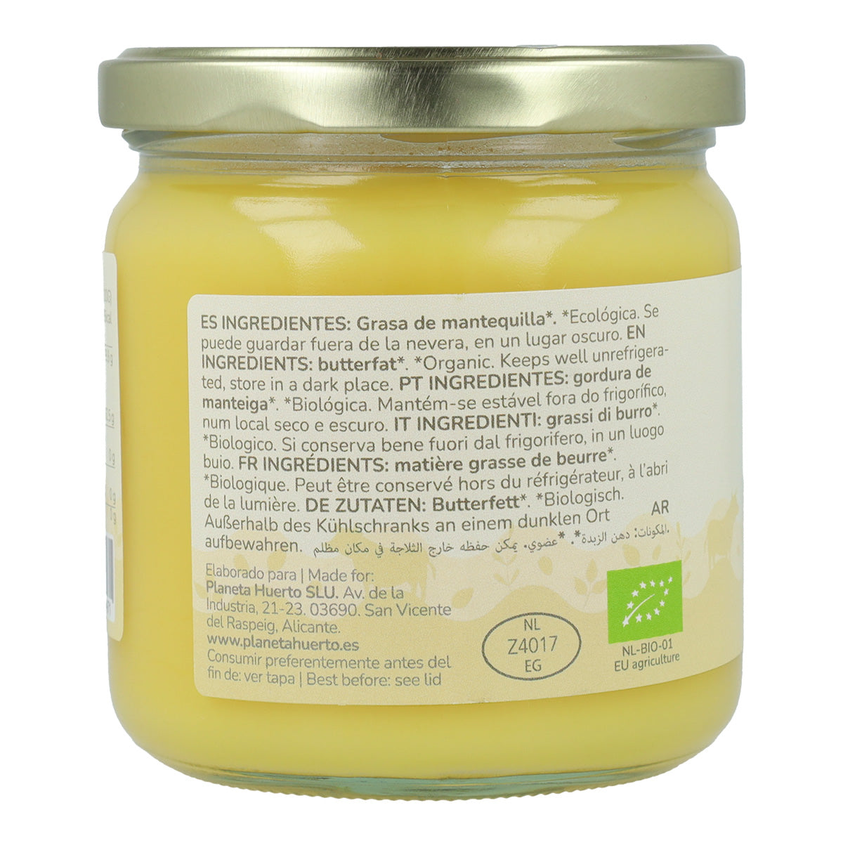 Pak 2x Ghee geklaarde boter ECO Planet Garden 350 gr