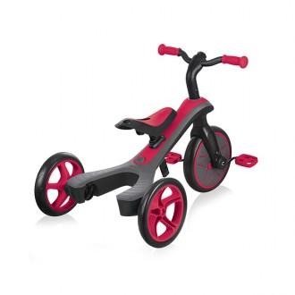 Trike Explorer 2-in-1 Convertible Tricycle, red