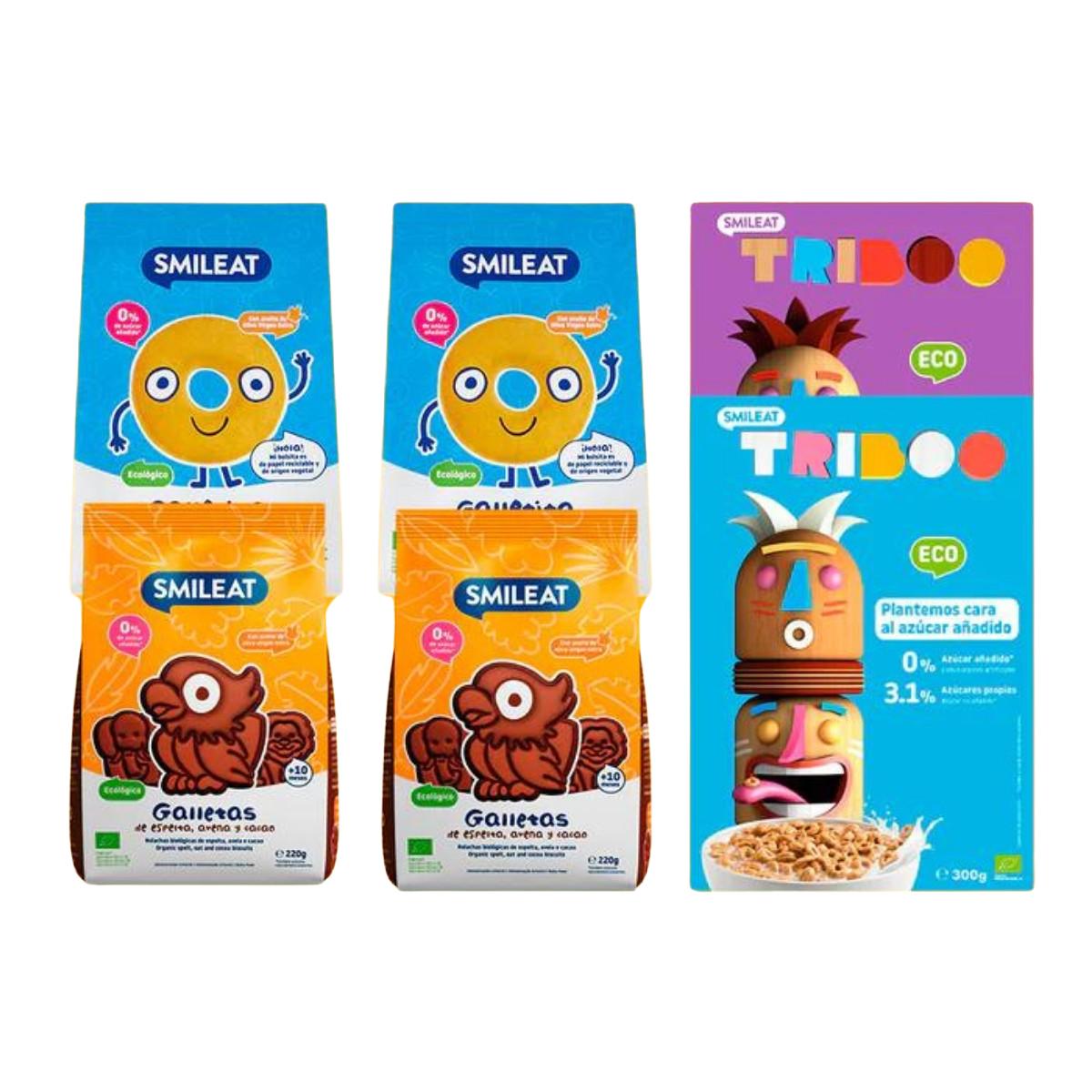 Smileat cereal and biscuit breakfast pack