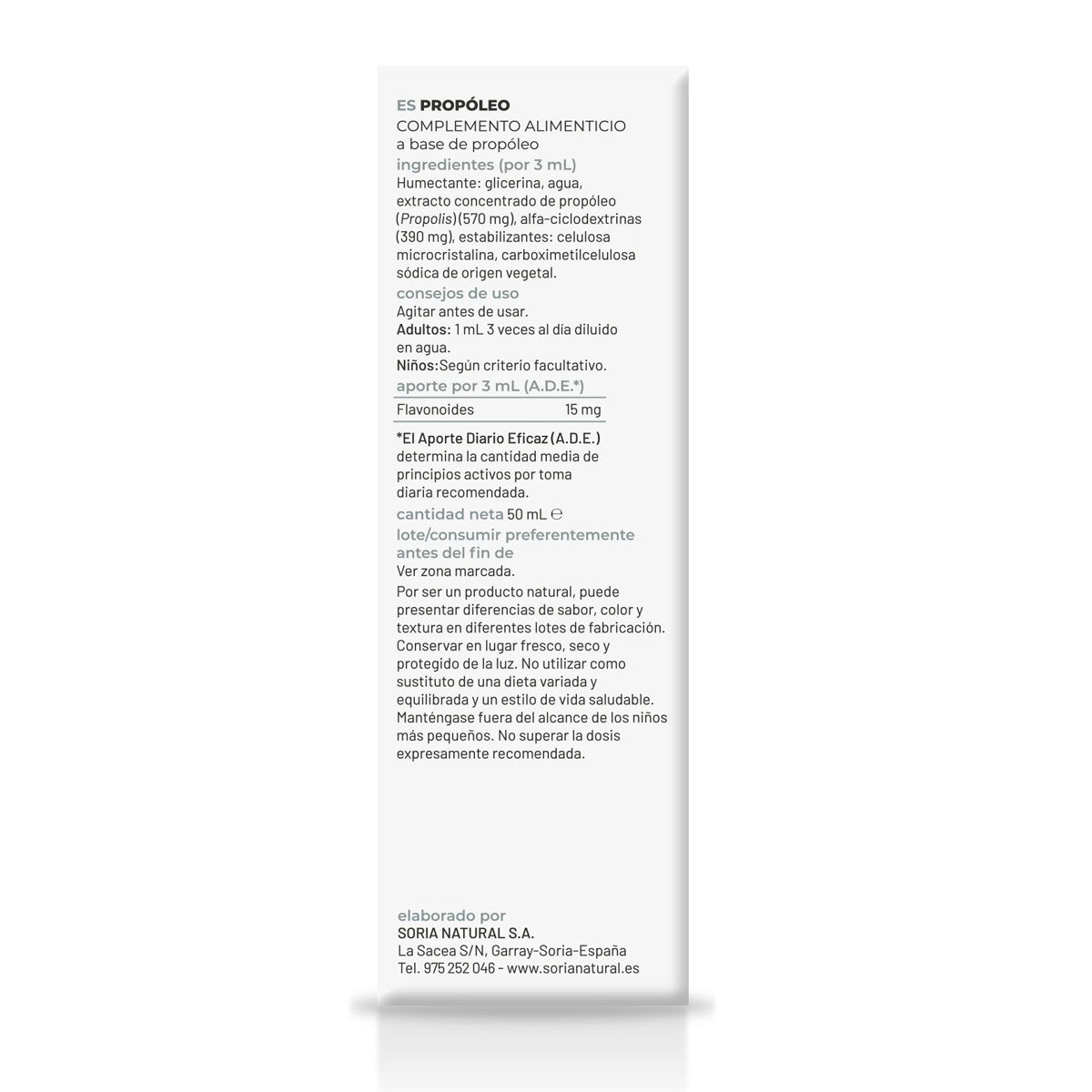 Pack 2 x Extracto de Propóleo S. XXI Soria Natural, 50 ml