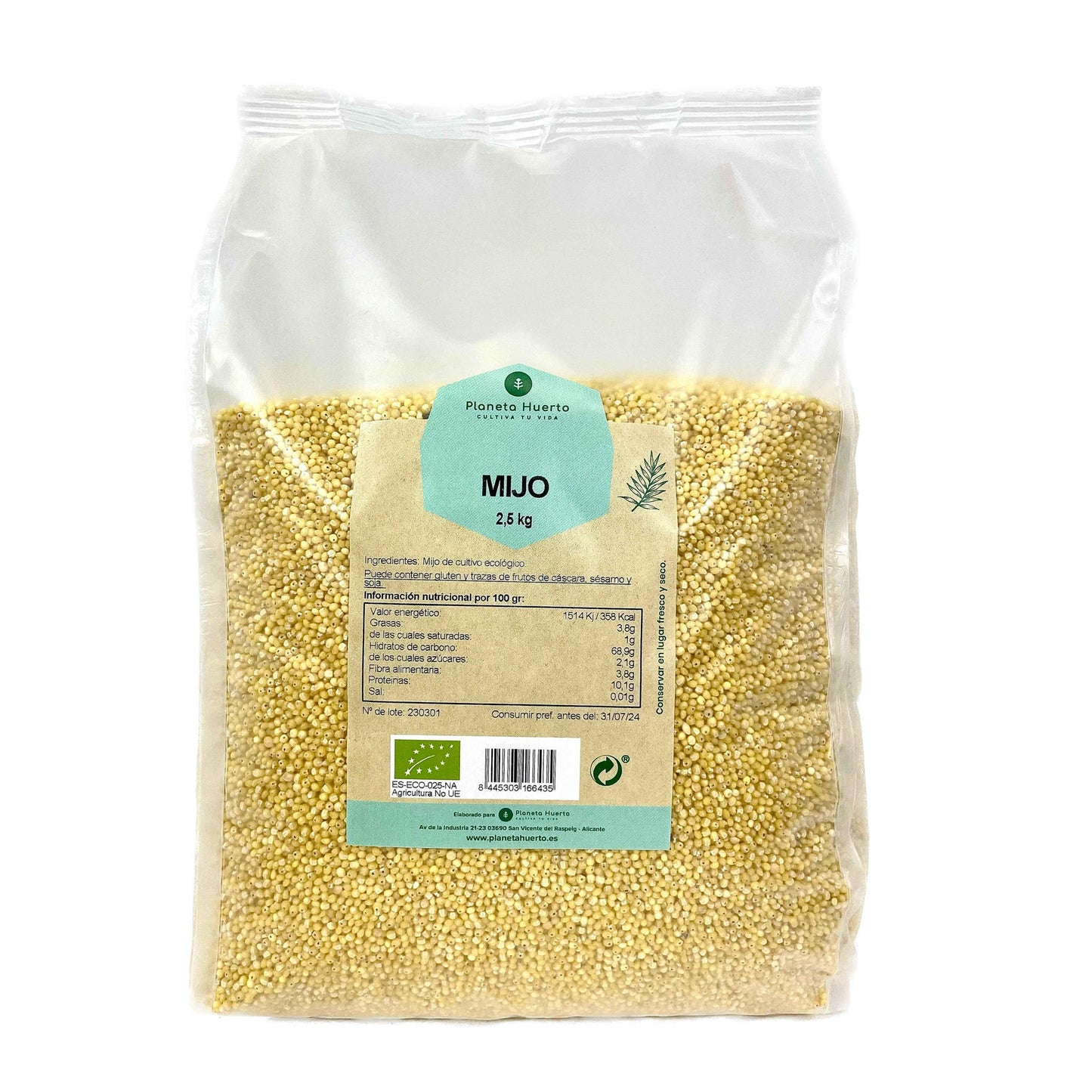 Miglio decorticato ECO Planeta Huerto 2,5 kg
