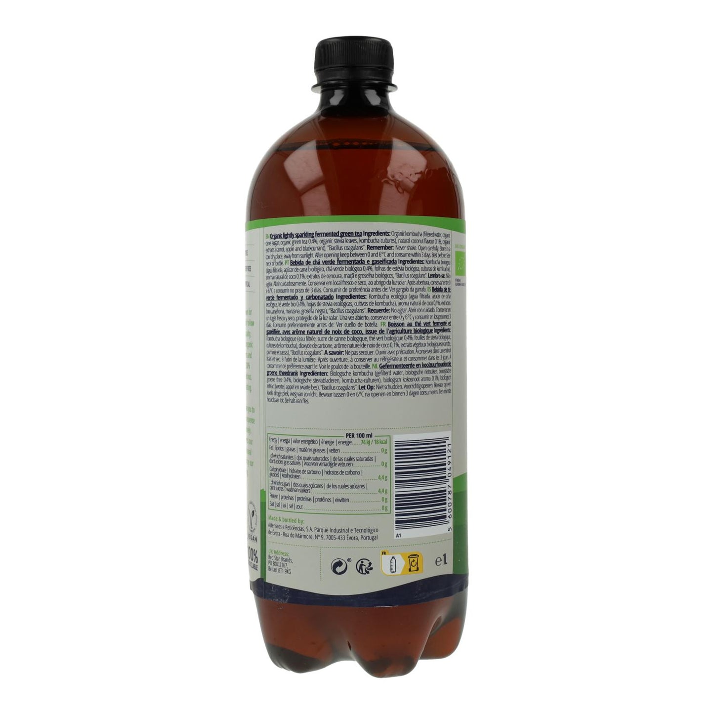 Bevanda Kombucha BIO cocco Captain Kombucha 400 ml