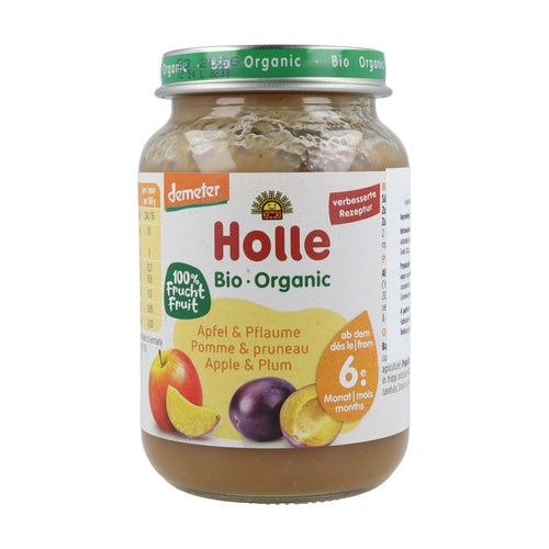 Petit pot ECO pomme et prune +6 mois Holle 190 g