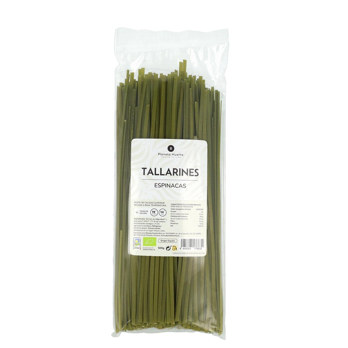 Spinat-Tagliatelle ECO Planeta Huerto 500gr