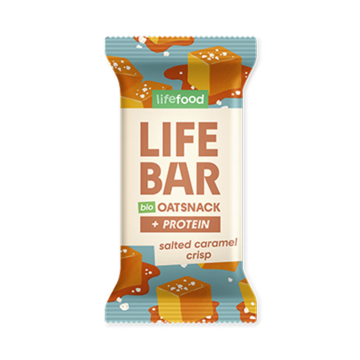Barretta proteica all'avena Salted Caramel Crisp Life Food 40 g Lifebar
