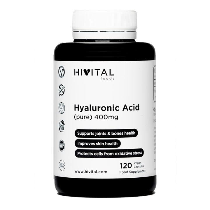Hivital Pure Hyaluronic Acid 400 mg 120 vegan capsules - anti-wrinkle Anti-wrinkle