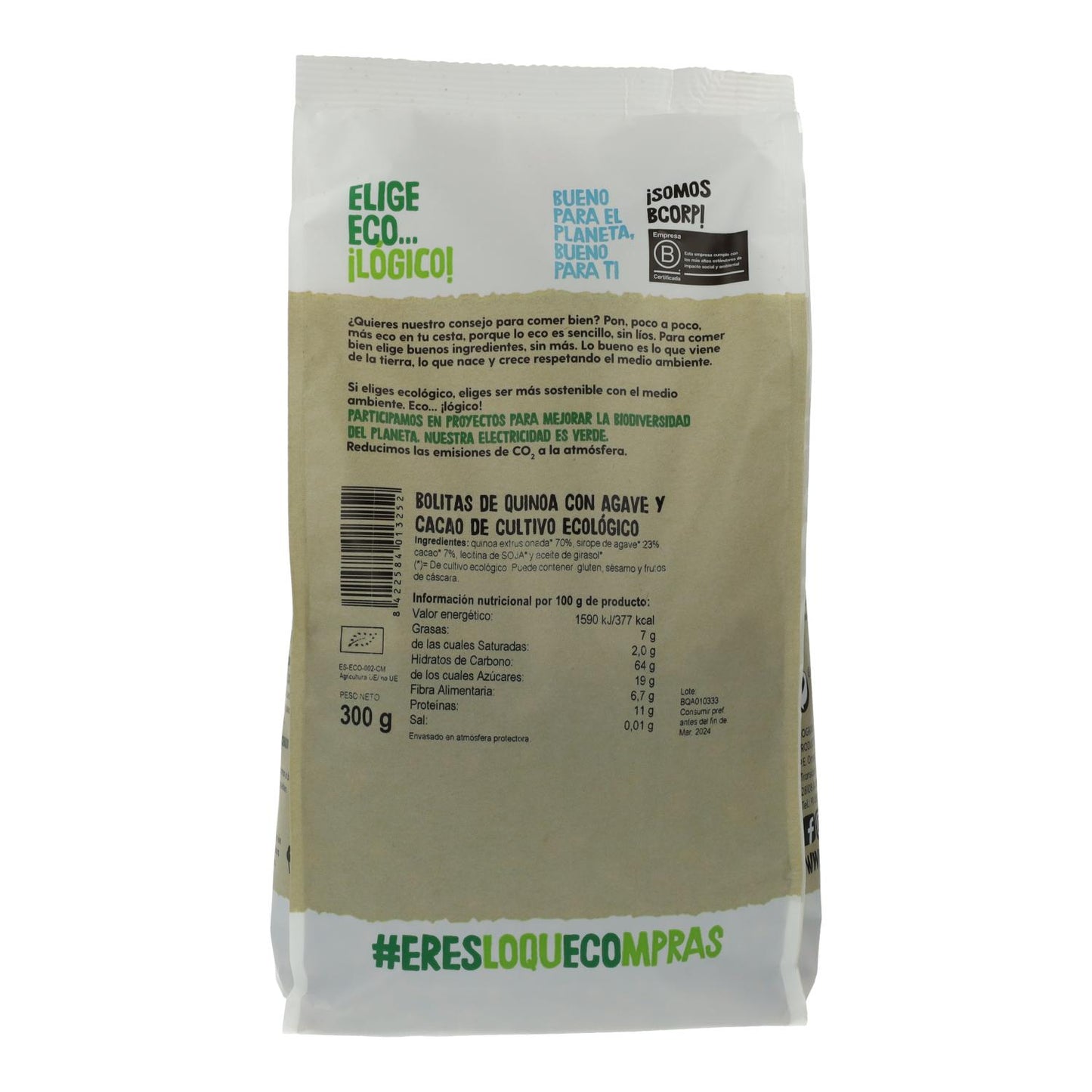 Quinoabolletjes met agave en cacao Bio Disney-editie Ecocesta 300 g