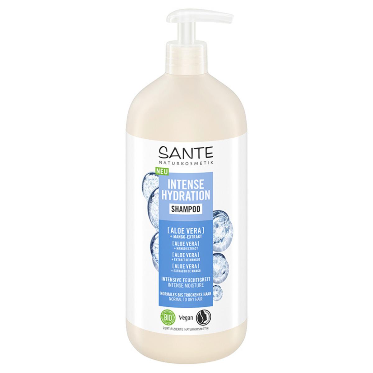 Shampooing hydratation intense à l'aloès Sante 950 ml
