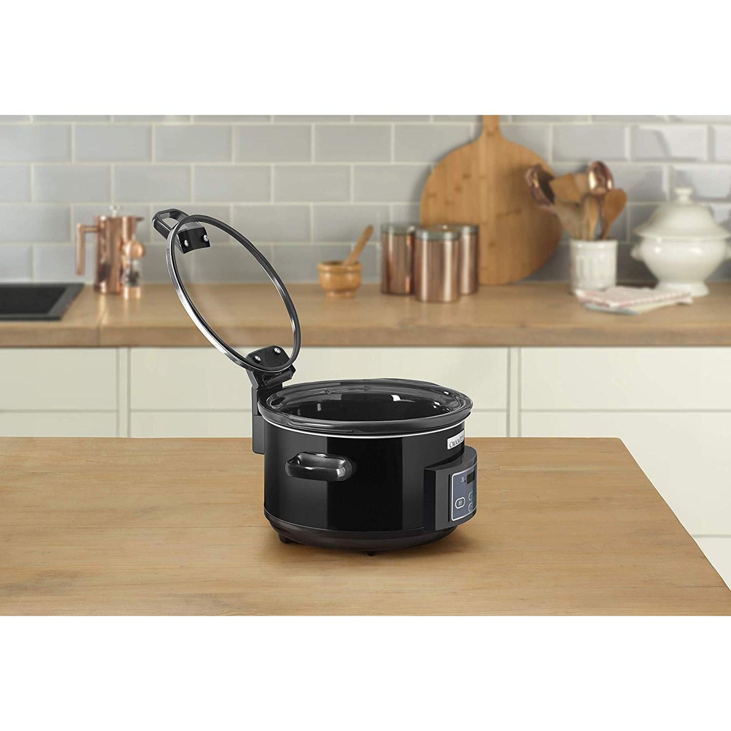 Pentola a cottura lenta Crockpot 4,7 L CSC052X con coperchio ribaltabile (ricondizionata)