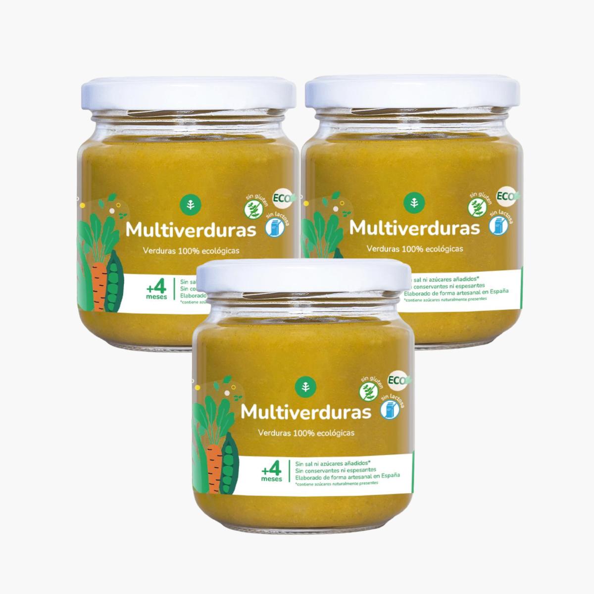 Pack 3x Multi-légumes Bio Garden Planet 180 g