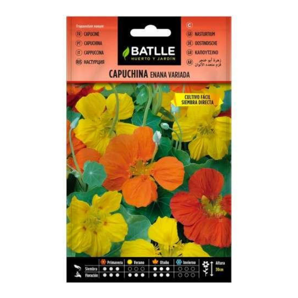 Zaden van diverse dwergkapucijnekruid Batlle