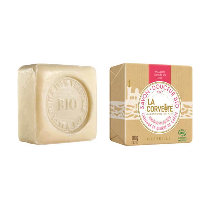 La Corvette Organic Pomegranate and Shea Butter Natural Bar Soap 100 g