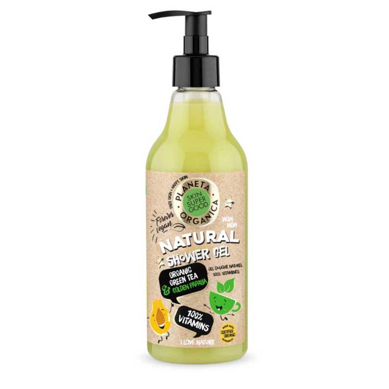 Duschgel Skin Super Good 100 % vitaminer Organic Shop 500 ml