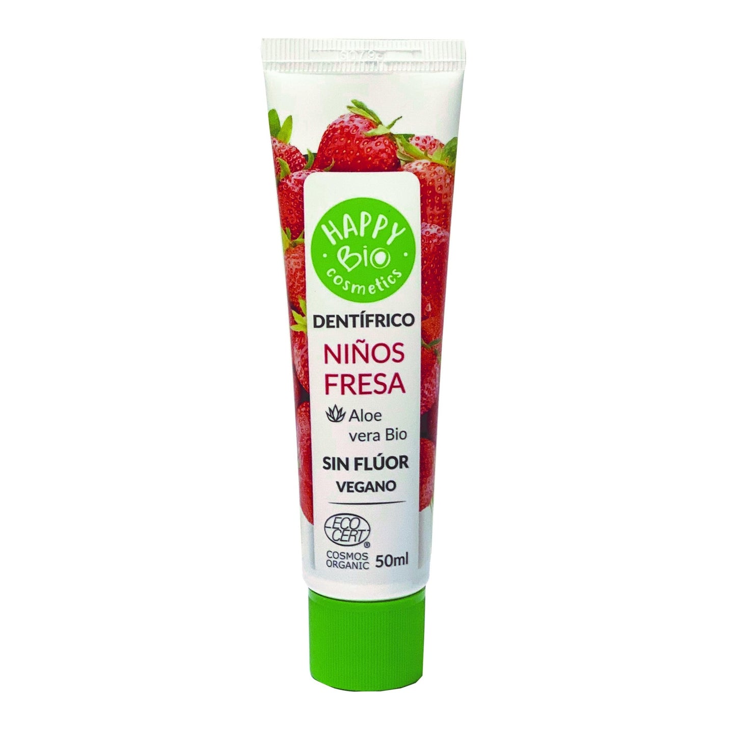HappyBio Fluoride-Free Strawberry Toothpaste for Children 50 ml