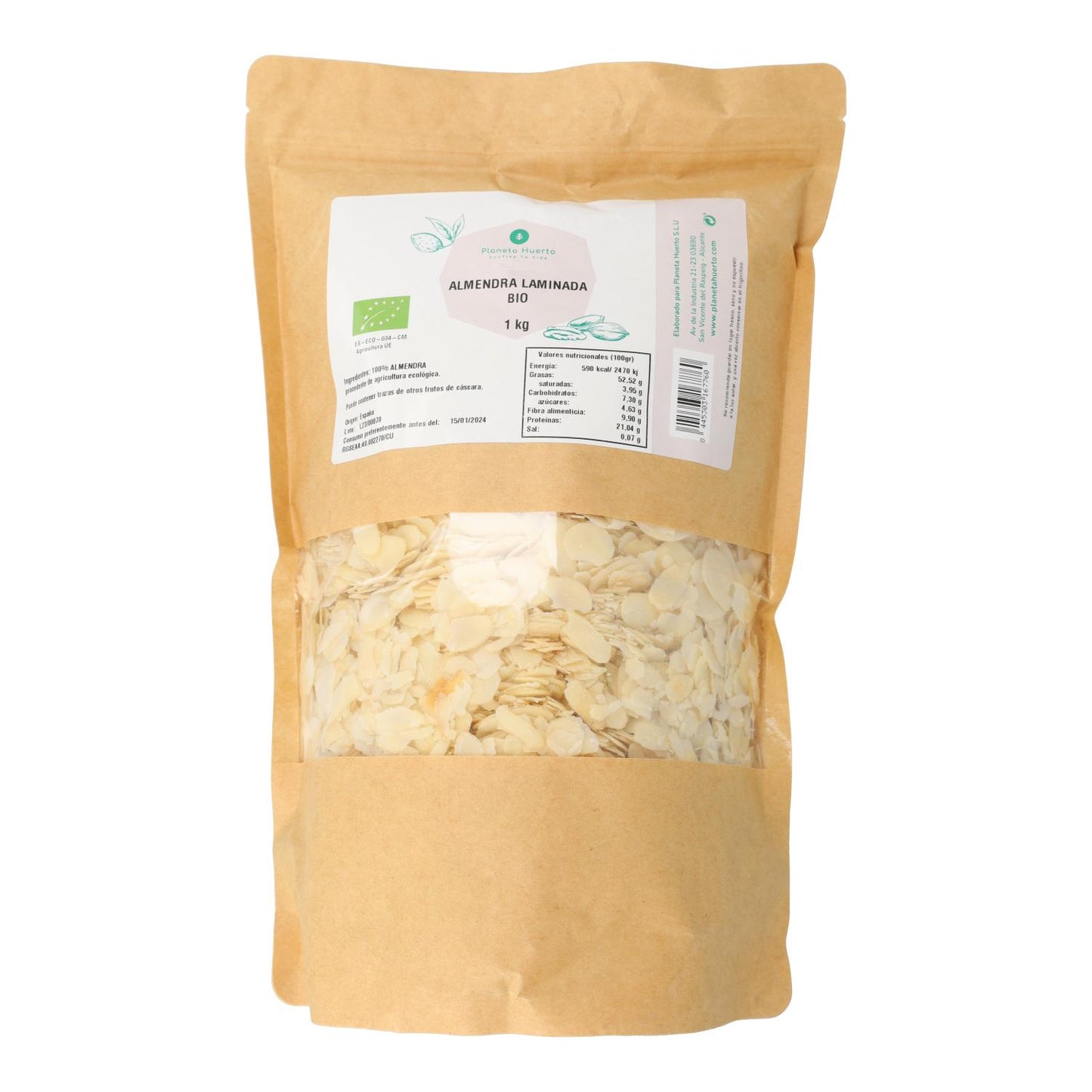 Planet Orchard ECO Gerollte Mandeln 1 kg