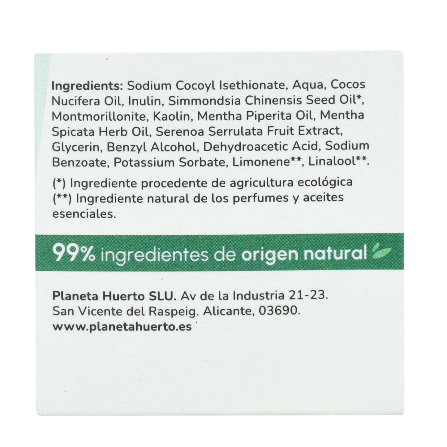 Planeta Huerto Mint anti-vet vaste shampoo 85 g