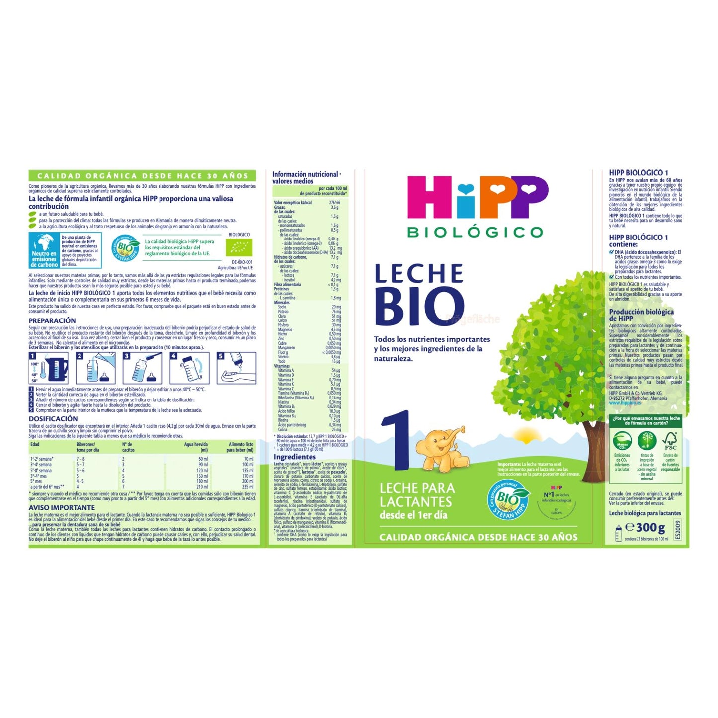 Startmjölk 1 bio 0-6 månader HiPP 300 g