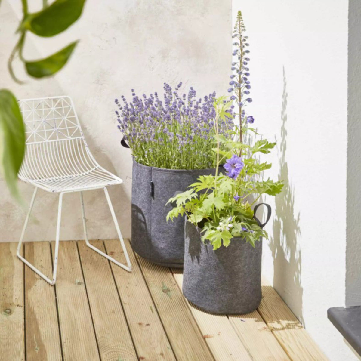 Bag4Plant Worek do sadzenia z szarego filcu geotekstylnego ø25cm 12,3 L