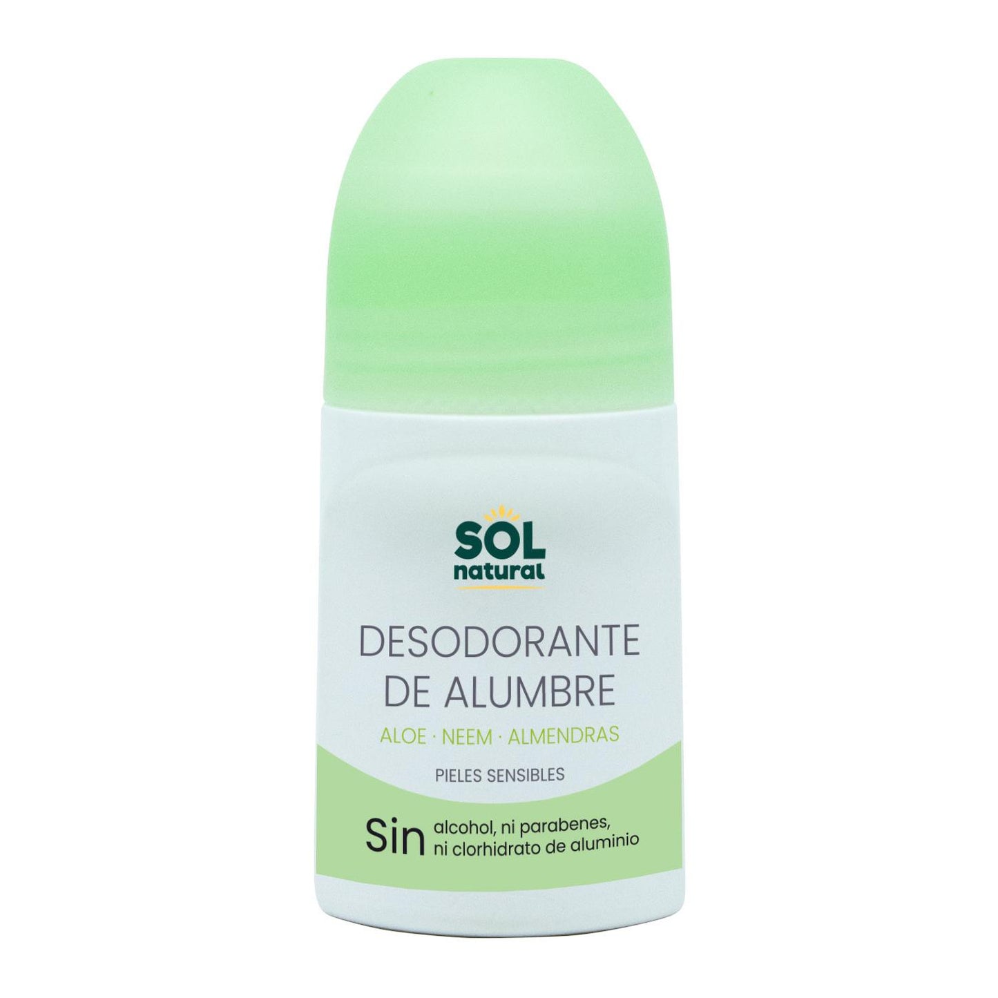 Vloeibare deodorant met aluin, aloë vera en neem Sol Natural 75 ml