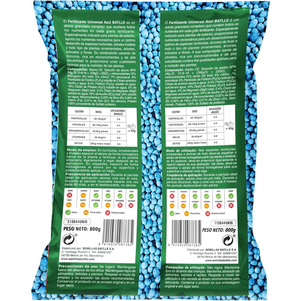 Batlle Blue Universal Fertiliser 800 g