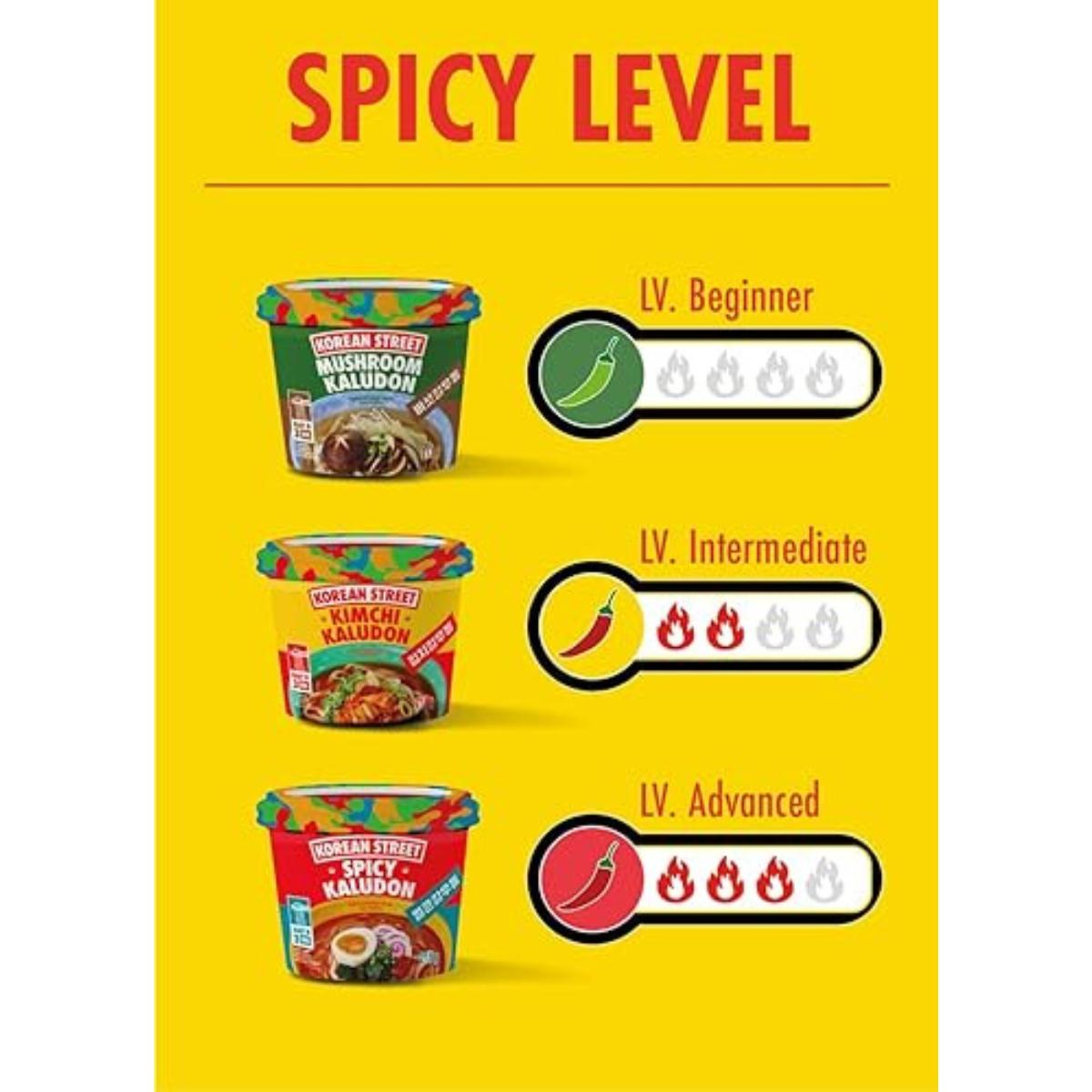 Fideos instantáneos, Ra Udong, picante, Korean Street 215 g