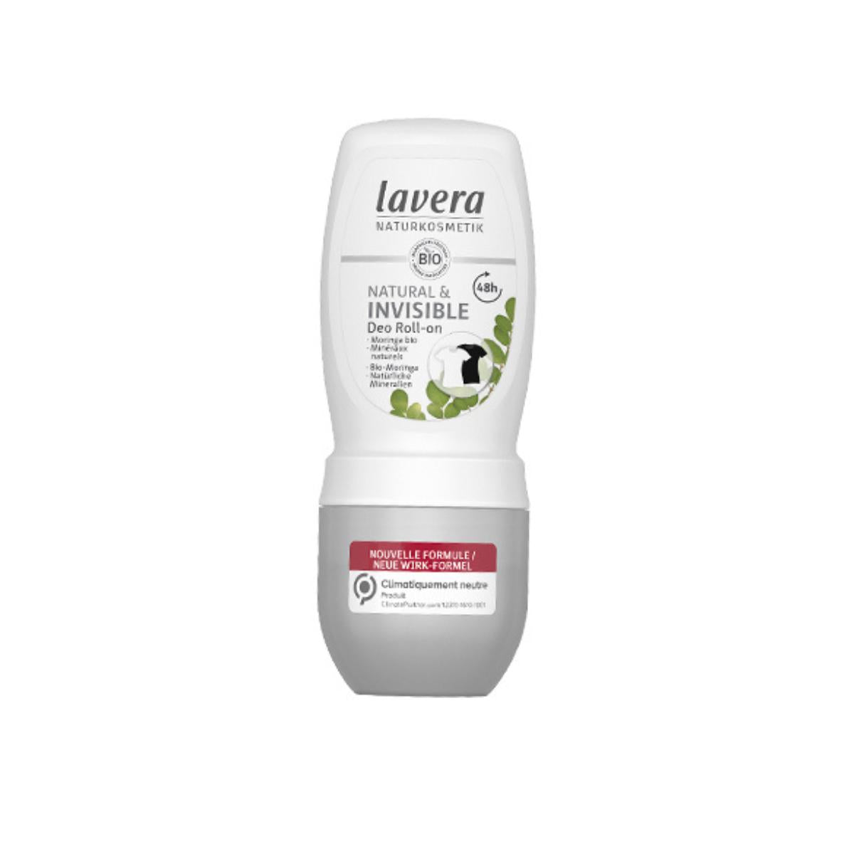Onzichtbare en natuurlijke 48-uurs roll-on deodorant, Lavera 50 ml