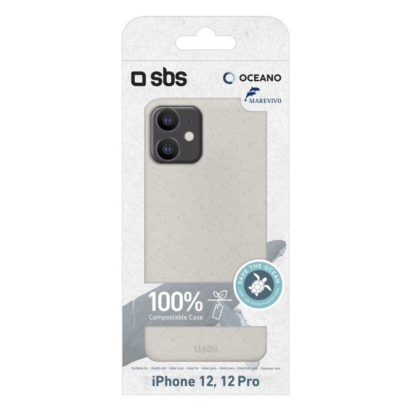 Coque écologique pour iPhone 12 / iPhone 12 Pro, blanche SBS