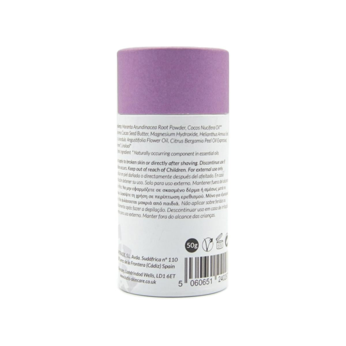 Vegan deodorant without bicarbonate of soda, lavender and bergamot 50 g