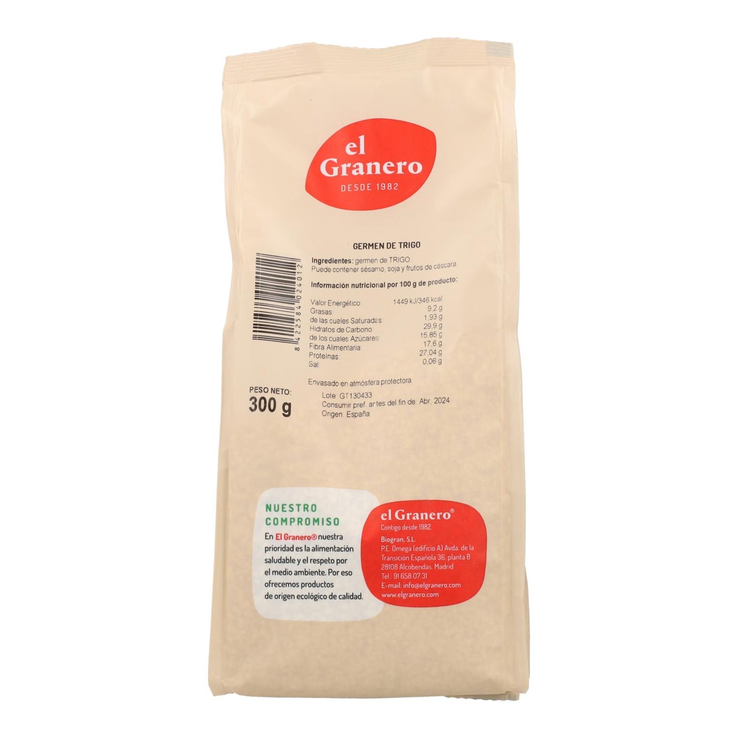 El Granero Wheat Germ 300 g