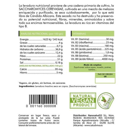 Drożdże odżywcze Salud Viva 250 g